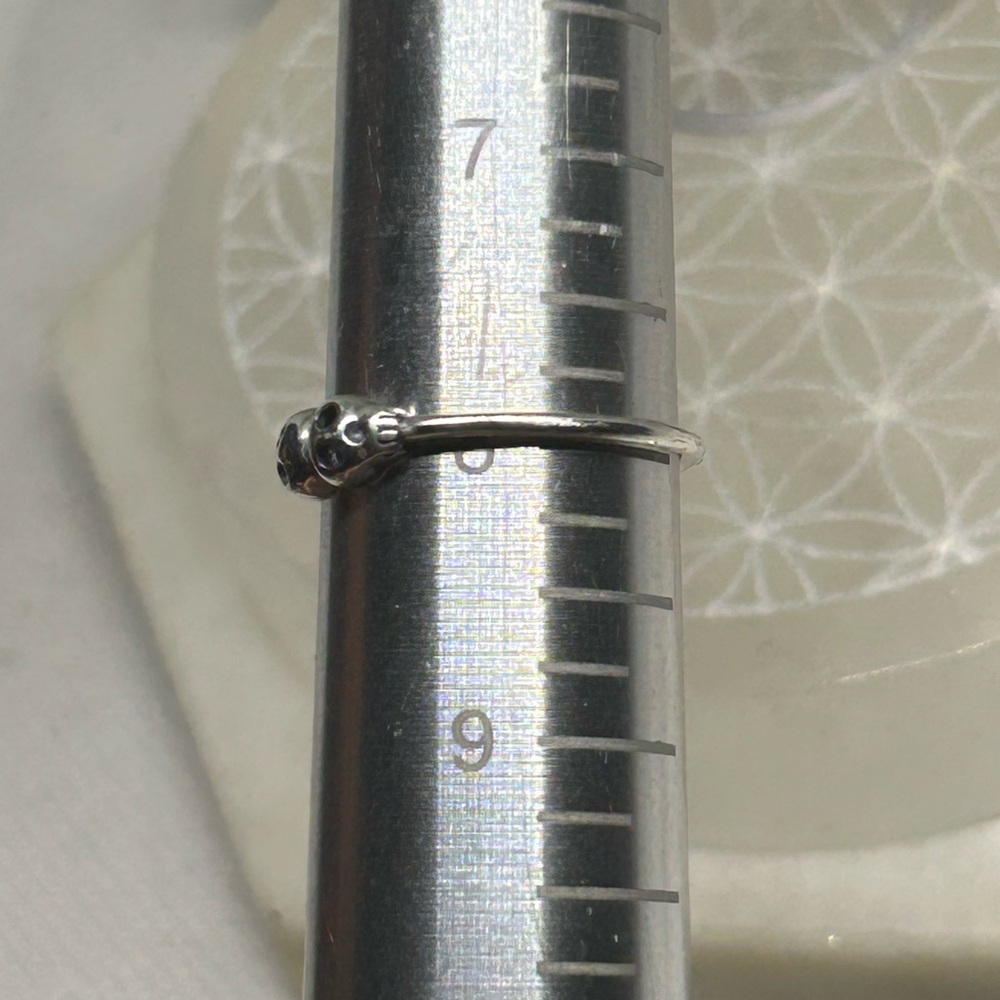 Sterling Silver Double Skull Ring - image 3